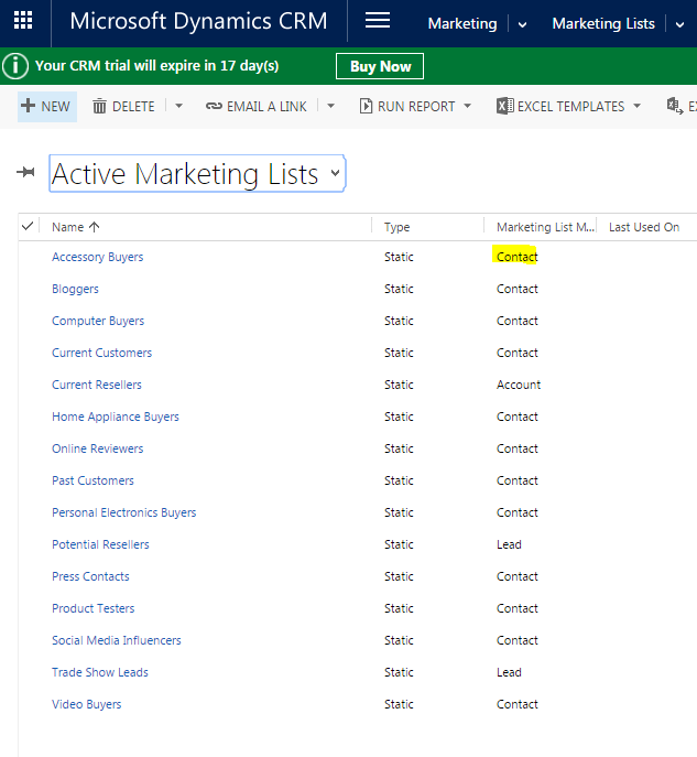 Adding a Member from one Marketing List to Another – DIY D365